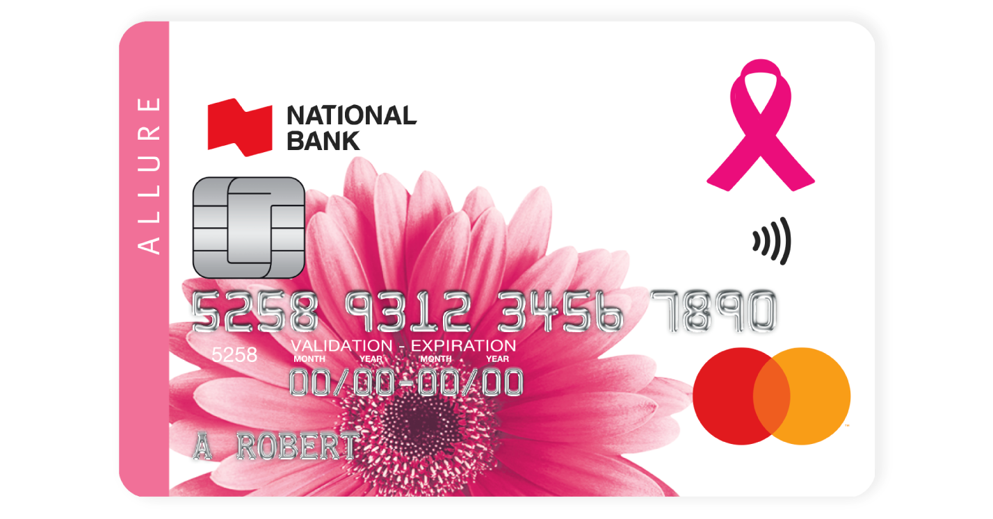 Photo of the National Bank Allure Mastercard credit card