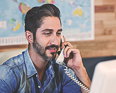 Man talking on the phone