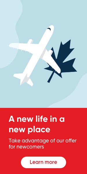 Drawing of a plane and a maple leaf